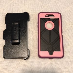 Pink Purple Otterbox Defender IPhone 7 Plus Case